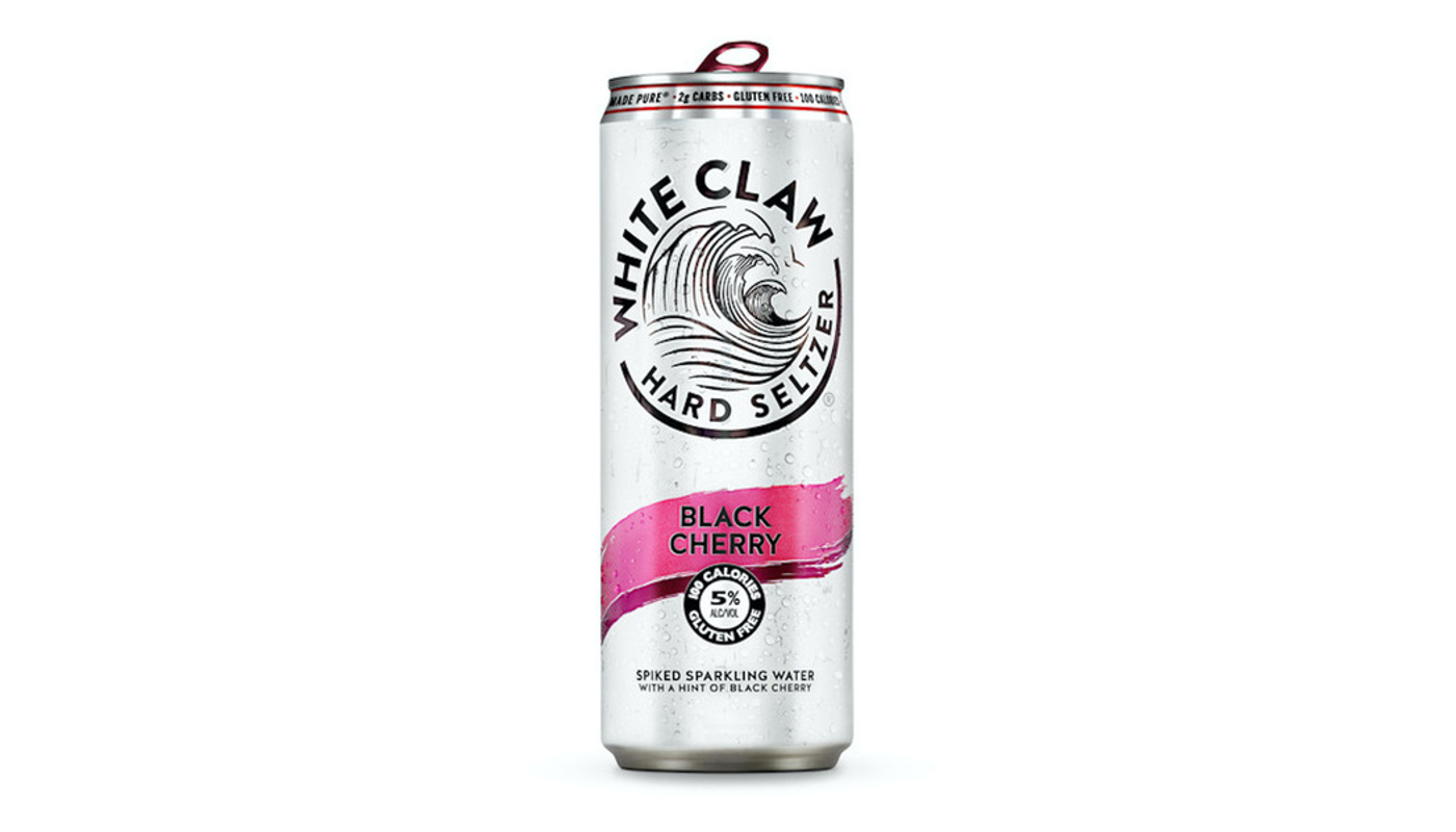Order White Claw Hard Seltzer Black Cherry 6 Pack 12 oz Cans food online from Oceanview Liquor store, Hermosa Beach on bringmethat.com