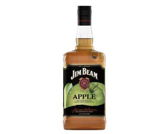 Order Jim Beam Apple Bourbon, 1.75L whiskey (32.5% ABV) food online from Cold Spring Liquor store, Liberty Hill on bringmethat.com