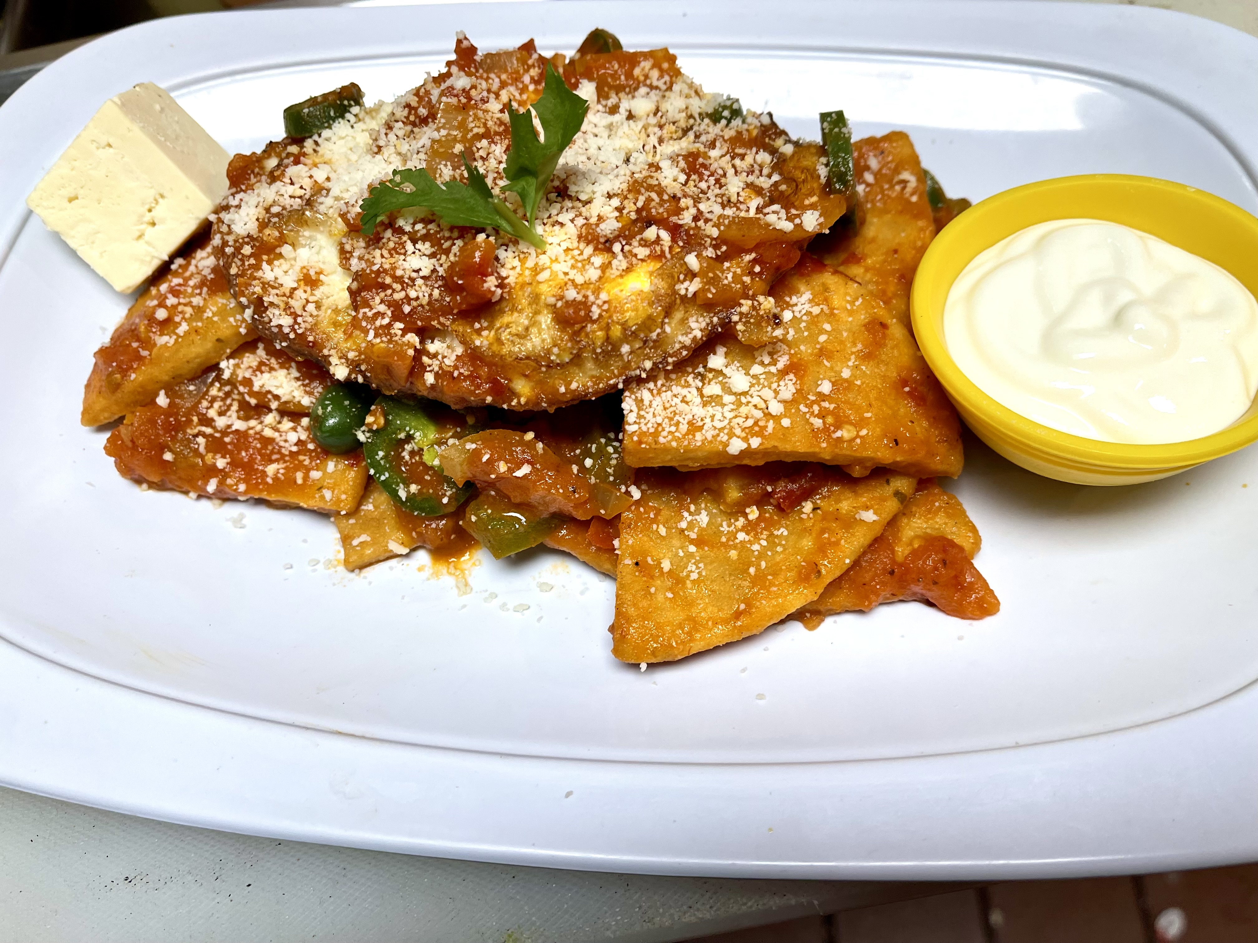 Order Chilaquiles food online from El Mexireno store, Oxon Hill on bringmethat.com