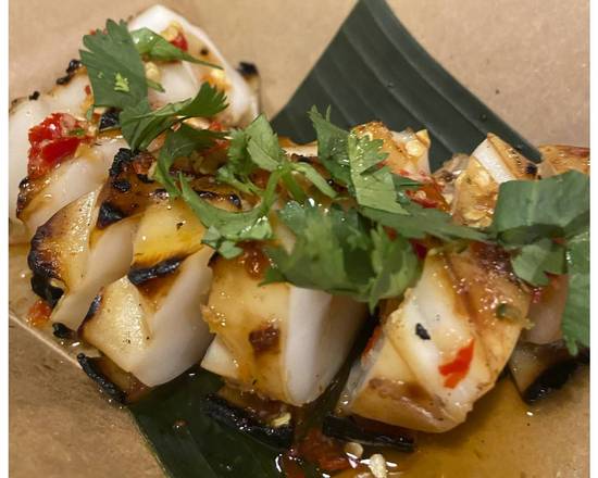 Order Grilled Cuttlefish (Pla Muah Yang) food online from Ka store, Dallas on bringmethat.com