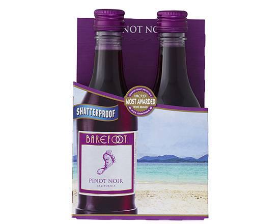 Order Barefoot Cellars Pinot Noir, 4pk-187mL red wine (12.5% ABV) food online from Signal Liquor store, Signal Hill on bringmethat.com