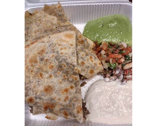 Order Quesadilla with meat  food online from Melo Burger store, Inglewood on bringmethat.com