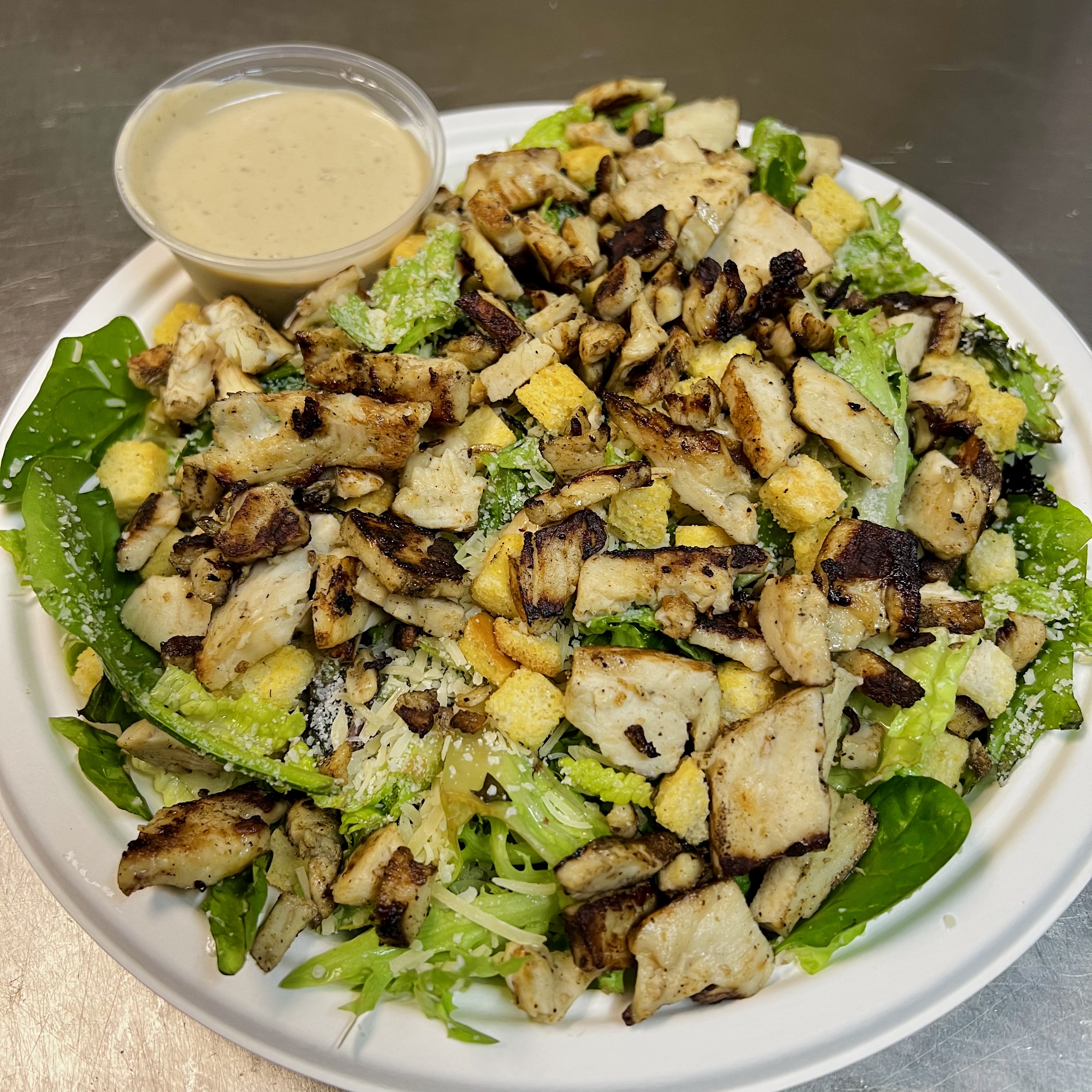Order Chicken Caesar Salad food online from NoHo Pizza & Grill store, North Hollywood on bringmethat.com