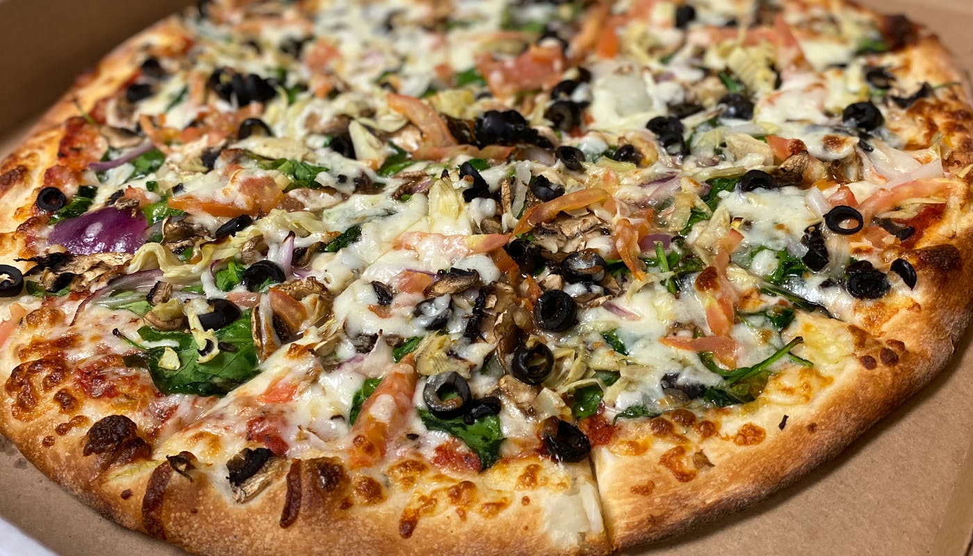 Order Vegetarian Pizza - 12'' food online from New York New York Pizza and Pasta store, La Mesa on bringmethat.com
