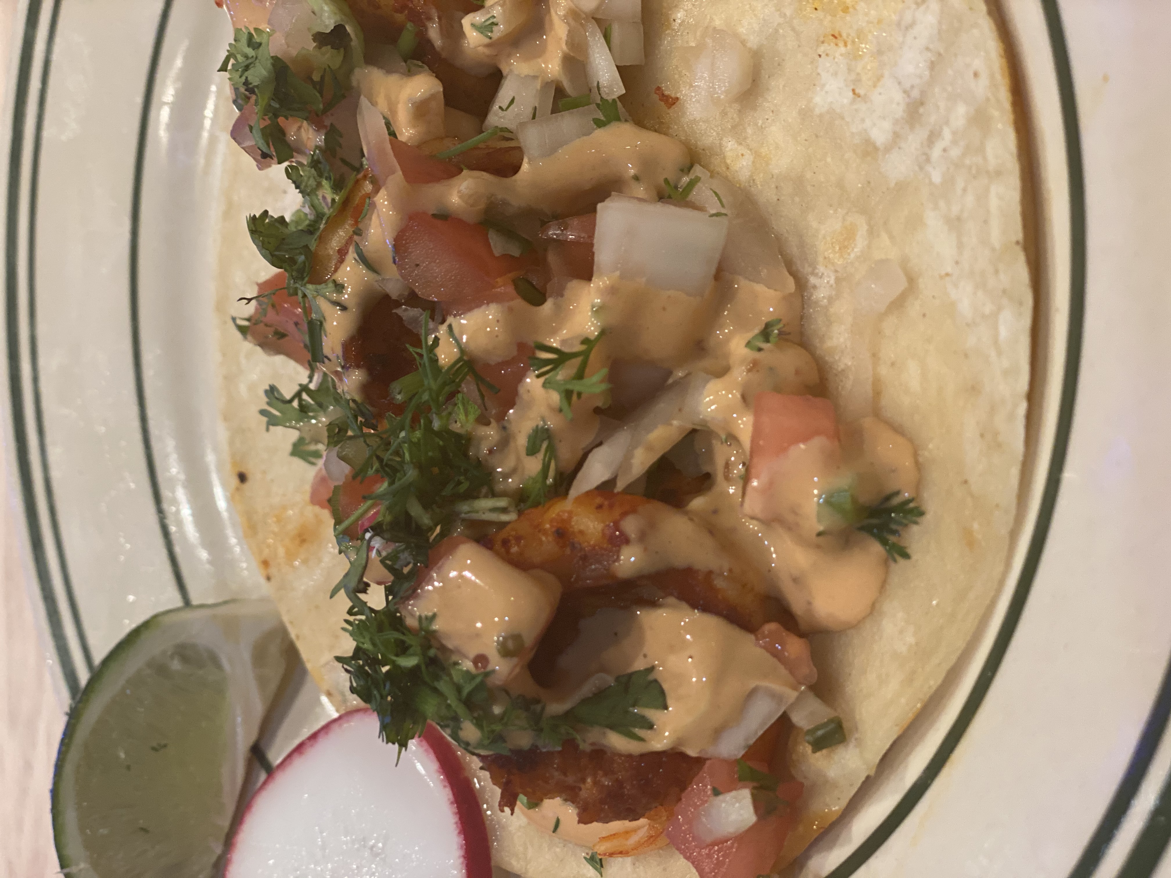 Order Shrimp Taco  food online from Puebla Seafood store, Jackson Heights on bringmethat.com