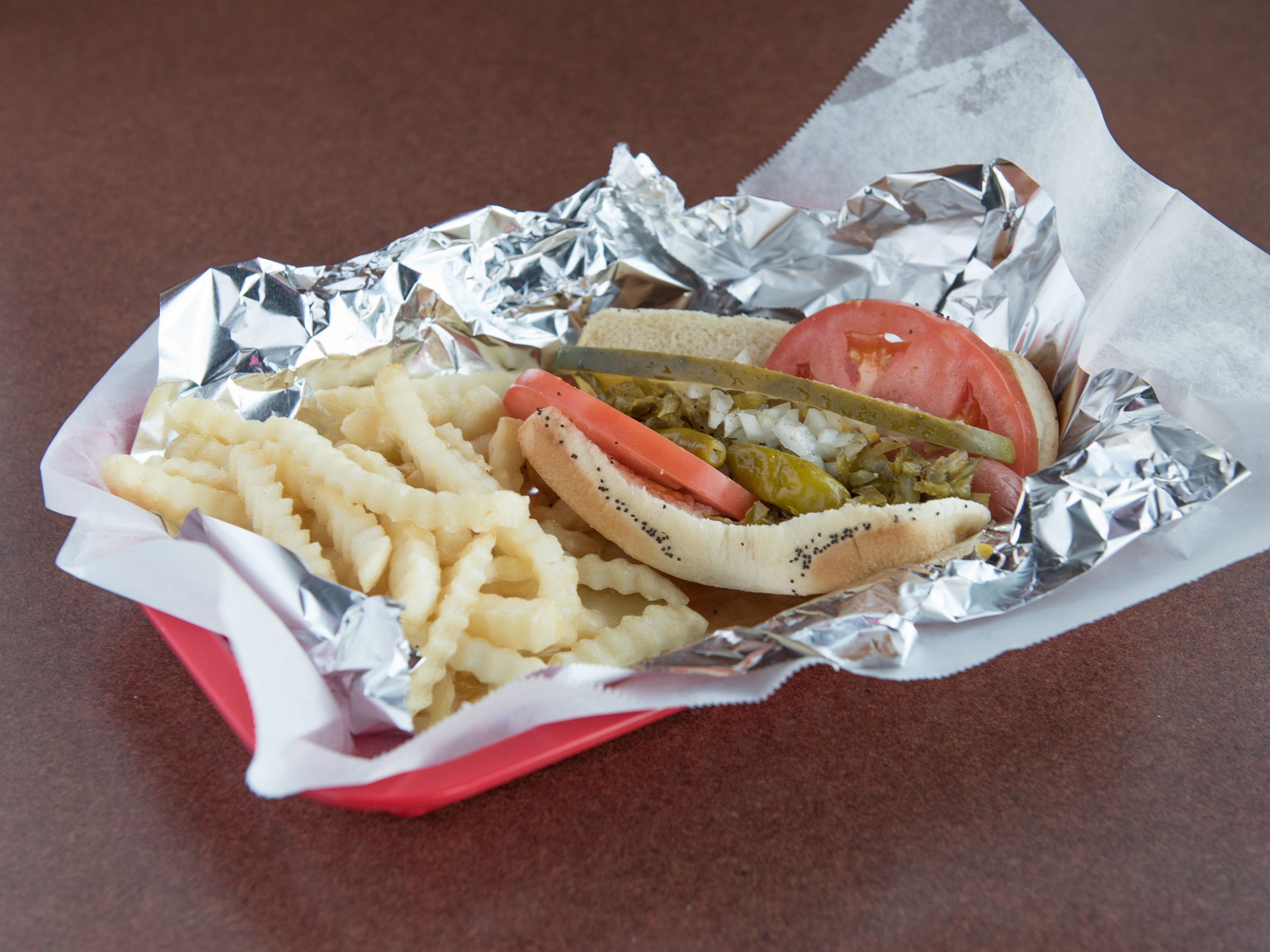 Order Hot Dog food online from Johnny's Red Hots store, Naperville on bringmethat.com