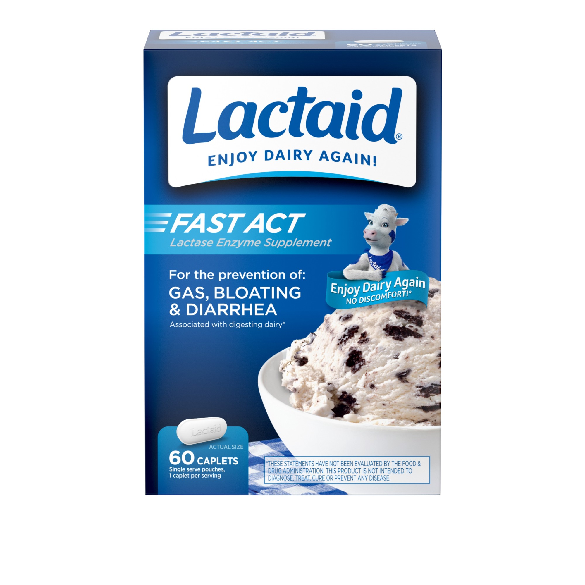 Order Lactaid Fast Act Lactose Intolerance Caplets - 60 ct food online from Rite Aid store, MILLER PLACE on bringmethat.com