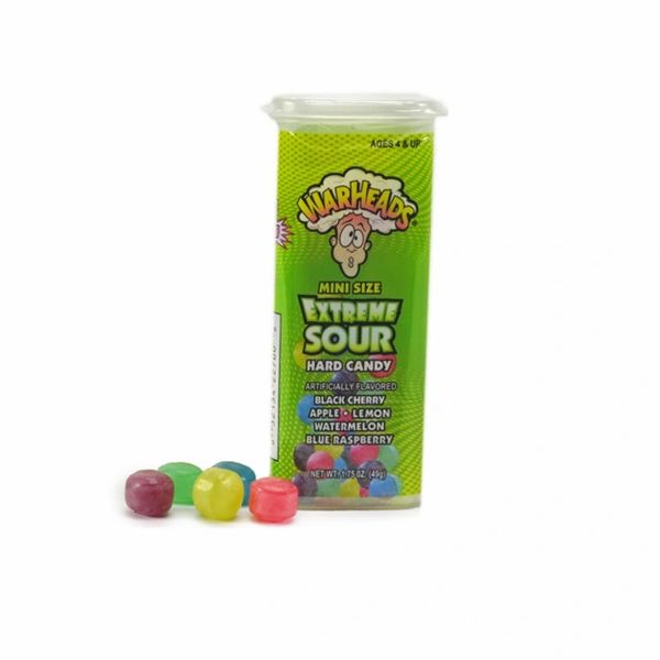Order Warheads Extreme Sour Mini's Hard Candy 1.75oz. food online from Chocolate Boutique store, Pittsburgh on bringmethat.com
