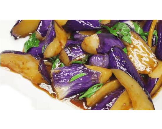 Order Basil with Chinese Eggplant Chef's Special food online from Hunan Cottage store, Plainview on bringmethat.com