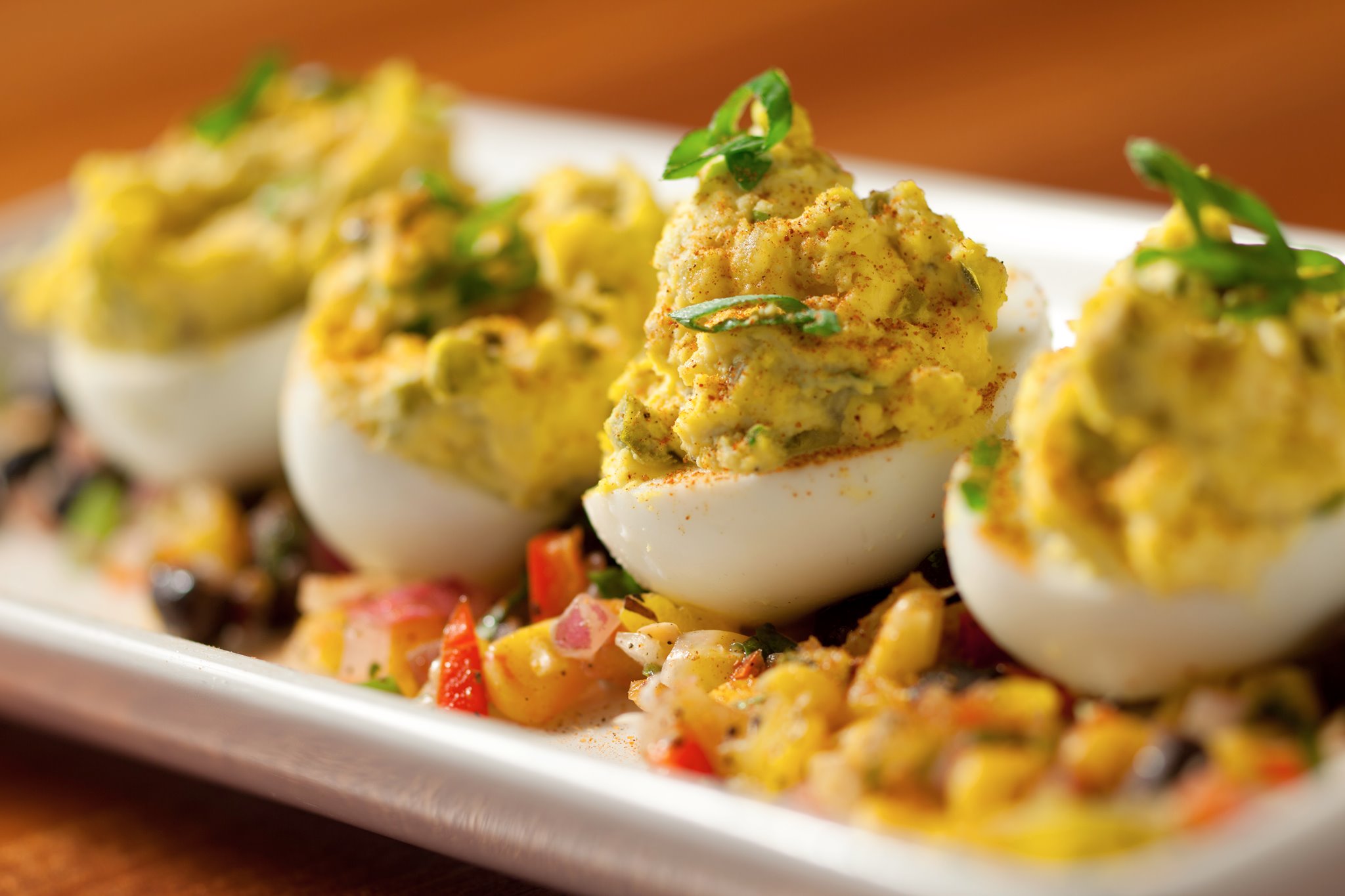 Order Deviled Eggs food online from Redrock Canyon Grill store, Oklahoma City on bringmethat.com