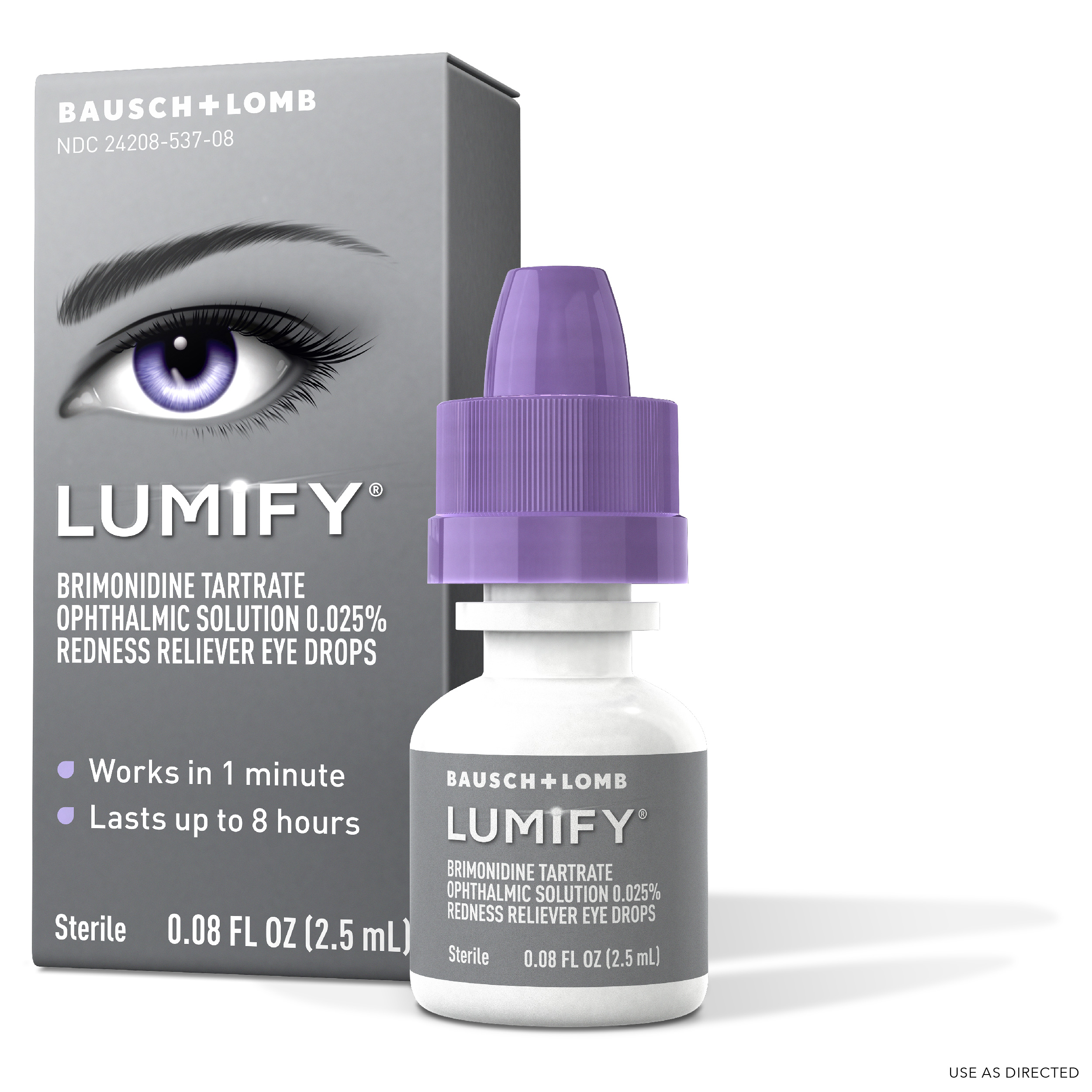 Order Bausch & Lomb Lumify Redness Reliever Eye Drops - 0.08 fl oz
 food online from Rite Aid store, PAULSBORO on bringmethat.com