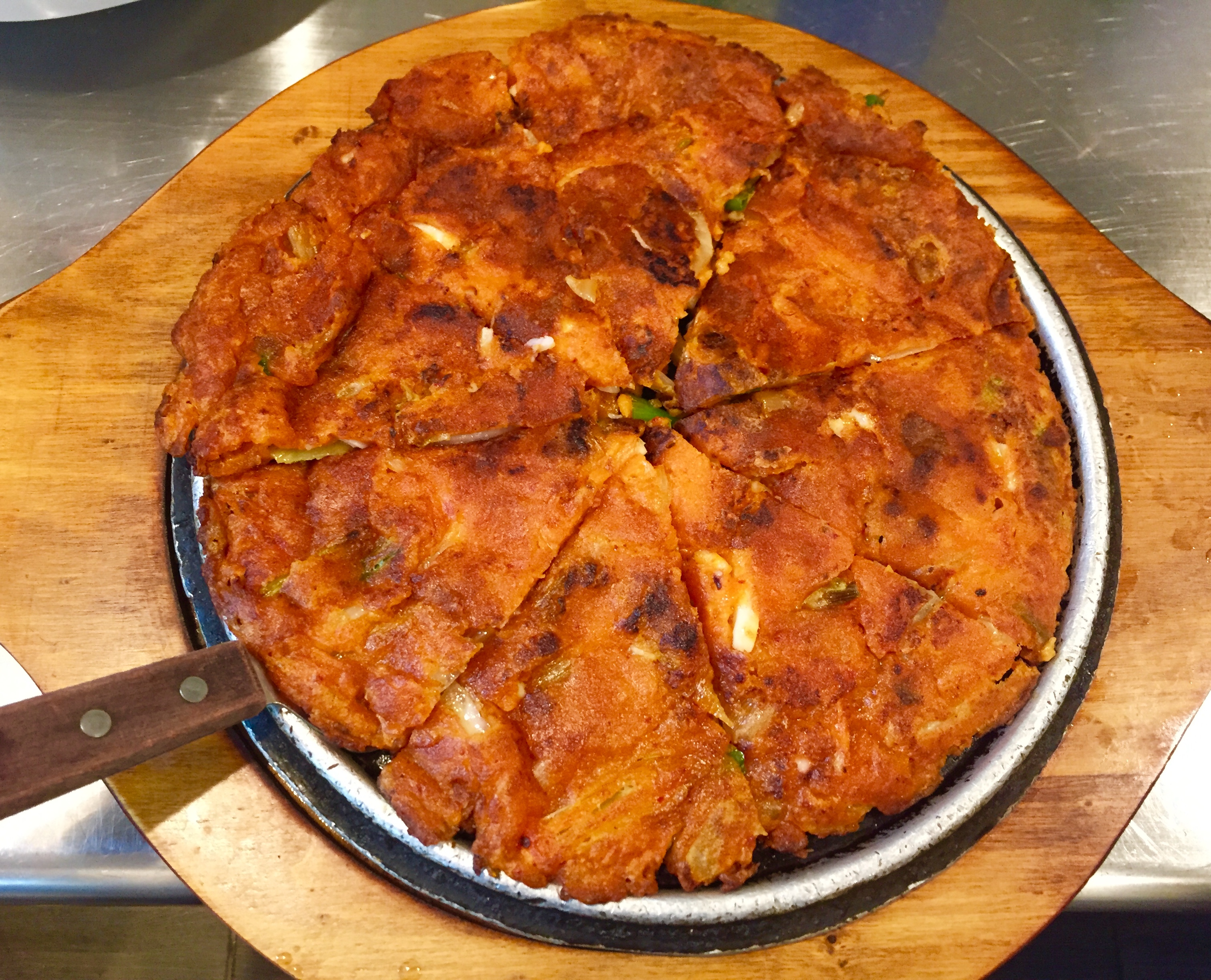 Order P1. Kimchi Jeon food online from Jang Guem Tofu & Bbq store, Sugar Land on bringmethat.com