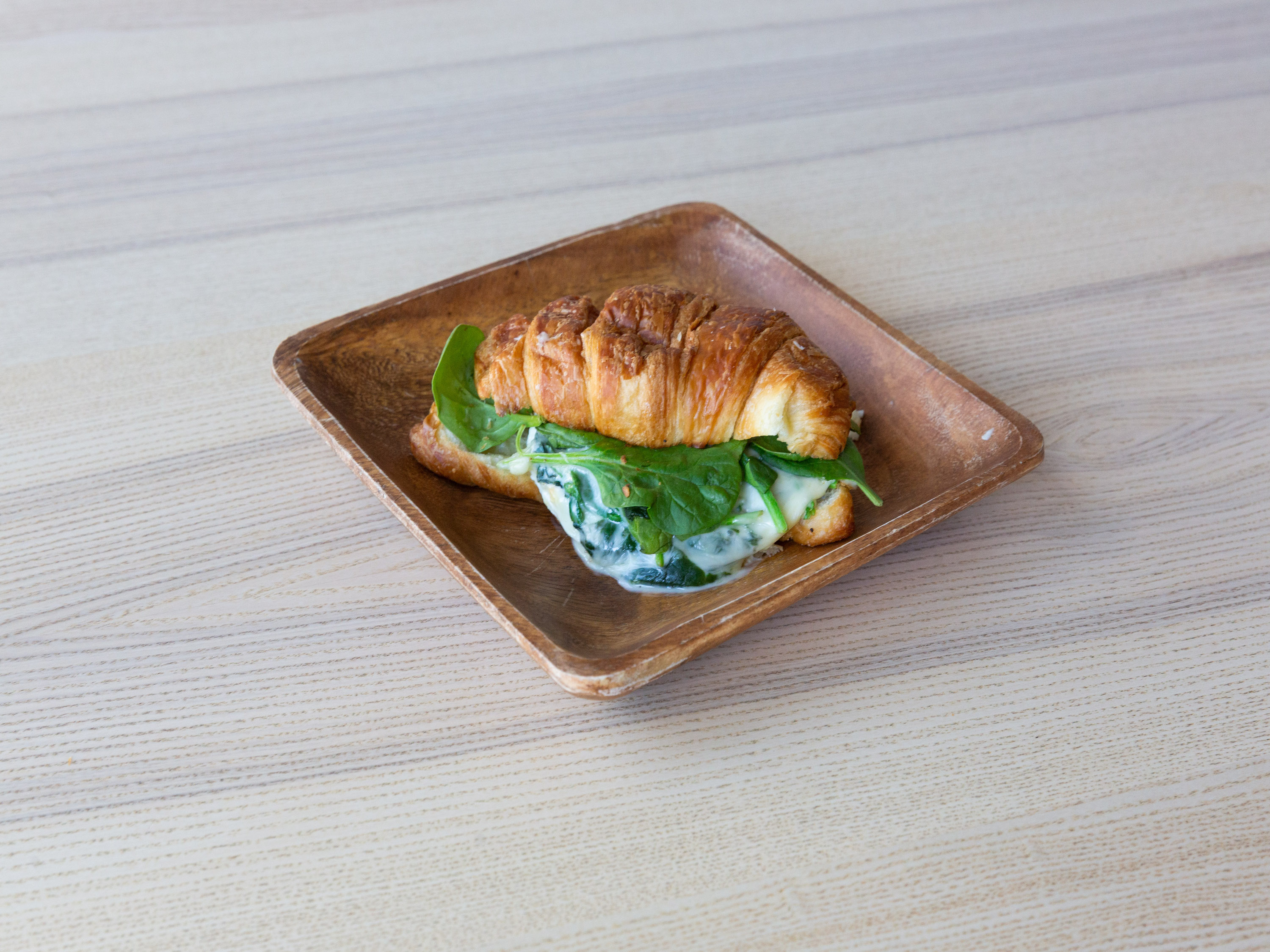 Order Croissant with Egg whites, spinach and cheese food online from Milk & Honey store, Huntington Beach on bringmethat.com