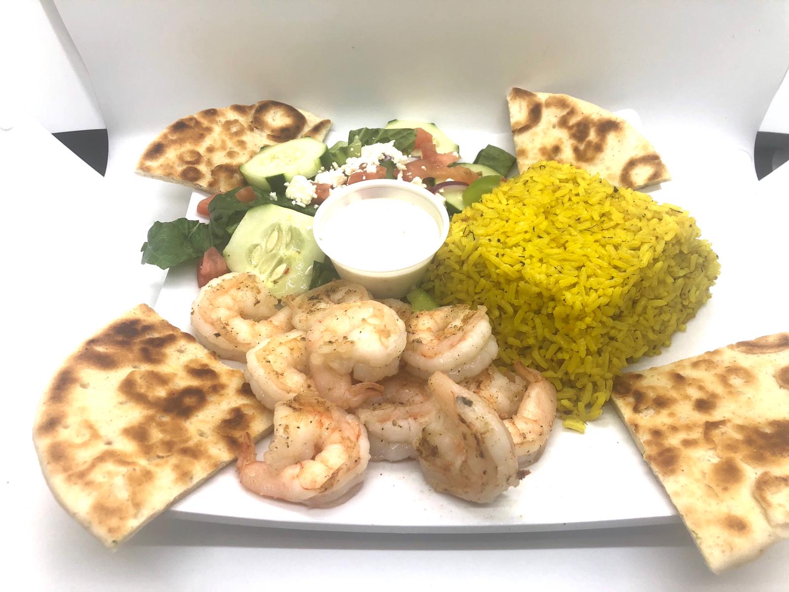 Order Grilled Shrimp Platter food online from Rosemary Grill store, Gibsonton on bringmethat.com