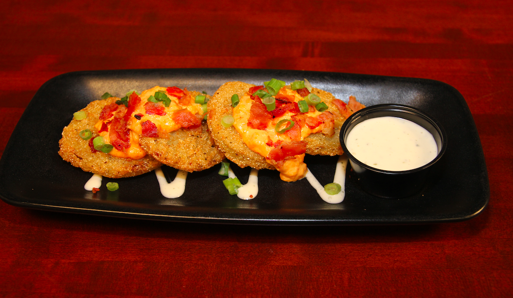 Order Fried Green Tomatoes food online from Top Dawg Tavern store, Bethlehem on bringmethat.com