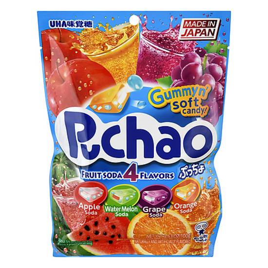 Order Puchao Gummy Candy Fruit Soda 4 Flavors food online from IV Deli Mart store, Goleta on bringmethat.com
