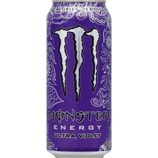 Order Monster Ultra Violet 16oz food online from Casey's General Store store, Godfrey on bringmethat.com