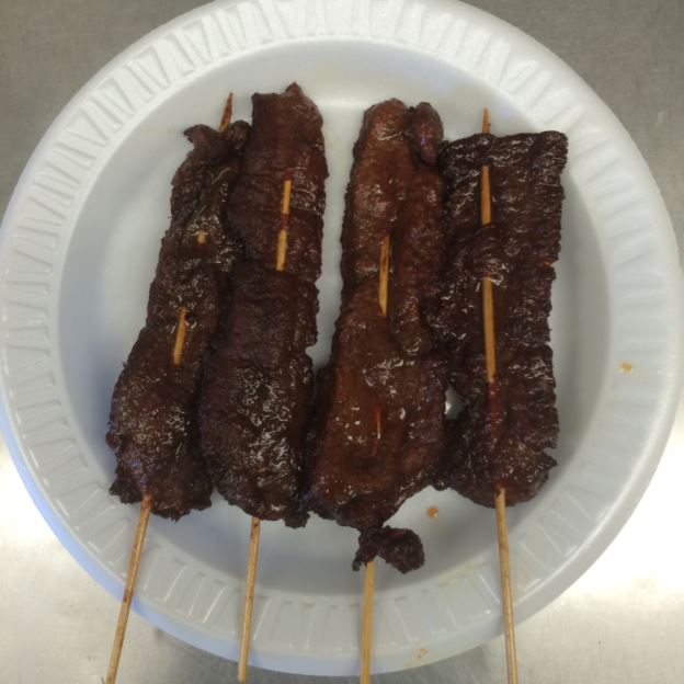 Order 12 Teriyaki Beef on Stick (4 pieces) food online from Sunny Chinese Food store, Clarks Summit on bringmethat.com