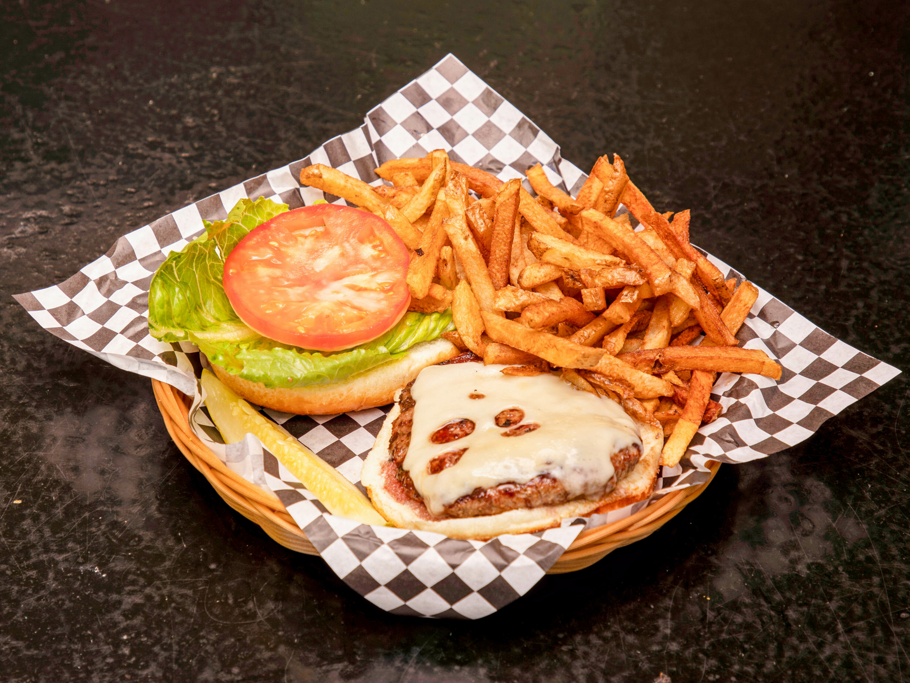 Order 1/2 lb. Cheese Moodyburger food online from Moody's Pub store, Chicago on bringmethat.com