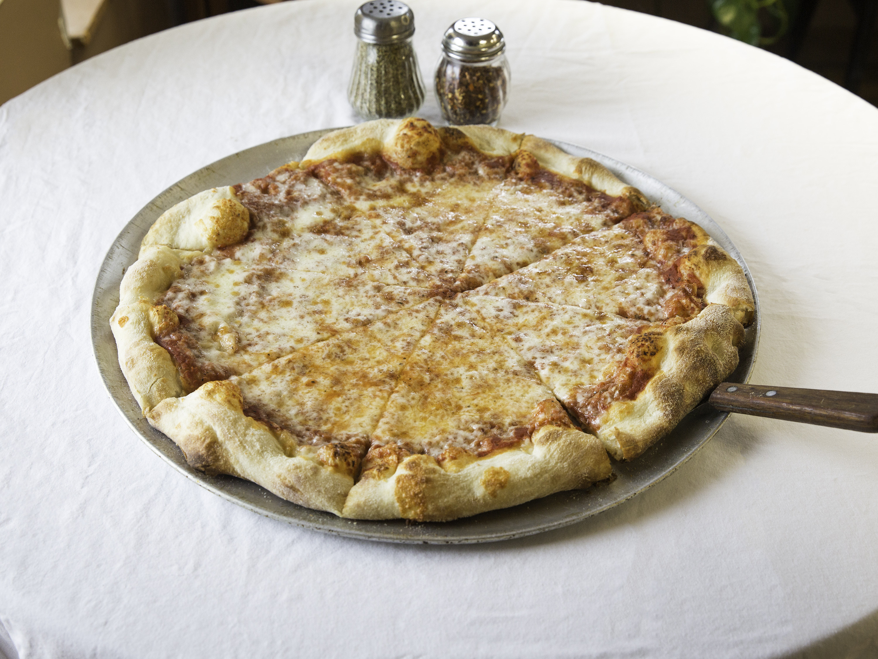 Order Large Cheese Pizza food online from Panino Italian Deli store, Brewster on bringmethat.com