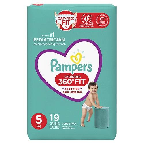 Order Pampers Cruisers 360 Diapers Size 5 - 19.0 ea food online from Walgreens store, Charlotte on bringmethat.com