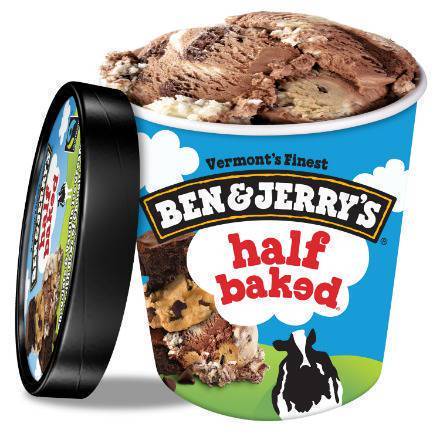 Order Ben and Jerry's Half Baked food online from The Ice Cream Shop store, Burlington Township on bringmethat.com
