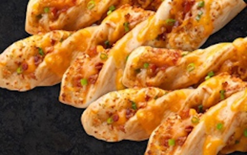 Order Bacon Cheddar Twists (3 Pieces) food online from Round Table Pizza #751 store, San Rafael on bringmethat.com