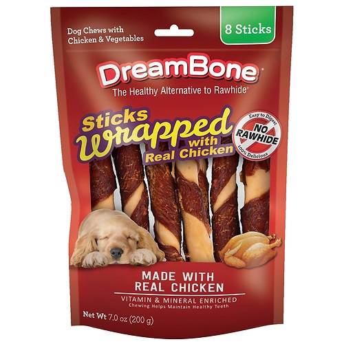 Order DreamBone Sticks Wrapped with Real Chicken - 7.0 oz food online from Walgreens store, Lake Havasu City on bringmethat.com