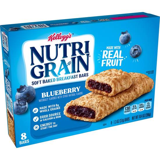 Order Nutri-Grain Blueberry Soft Baked Breakfast Bars, 8 CT food online from Cvs store, TRAVERSE CITY on bringmethat.com