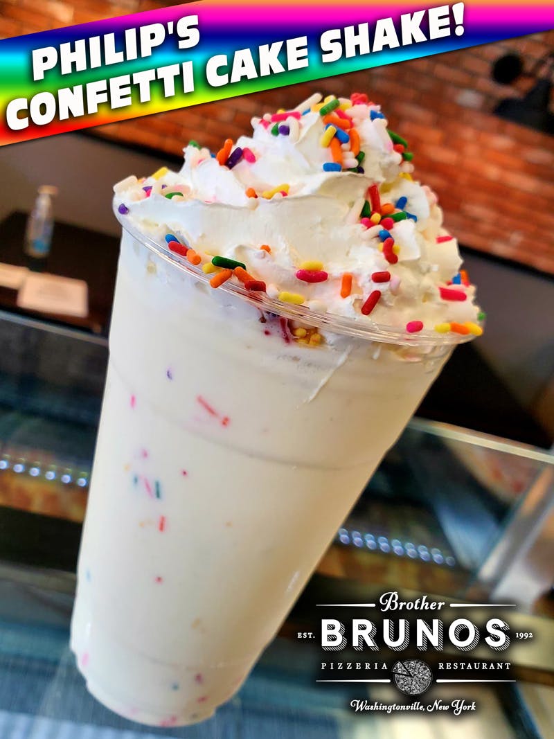 Order Philip's Fun Fetti Cake Shake - Shake food online from Brother Bruno Pizza store, Washingtonville on bringmethat.com