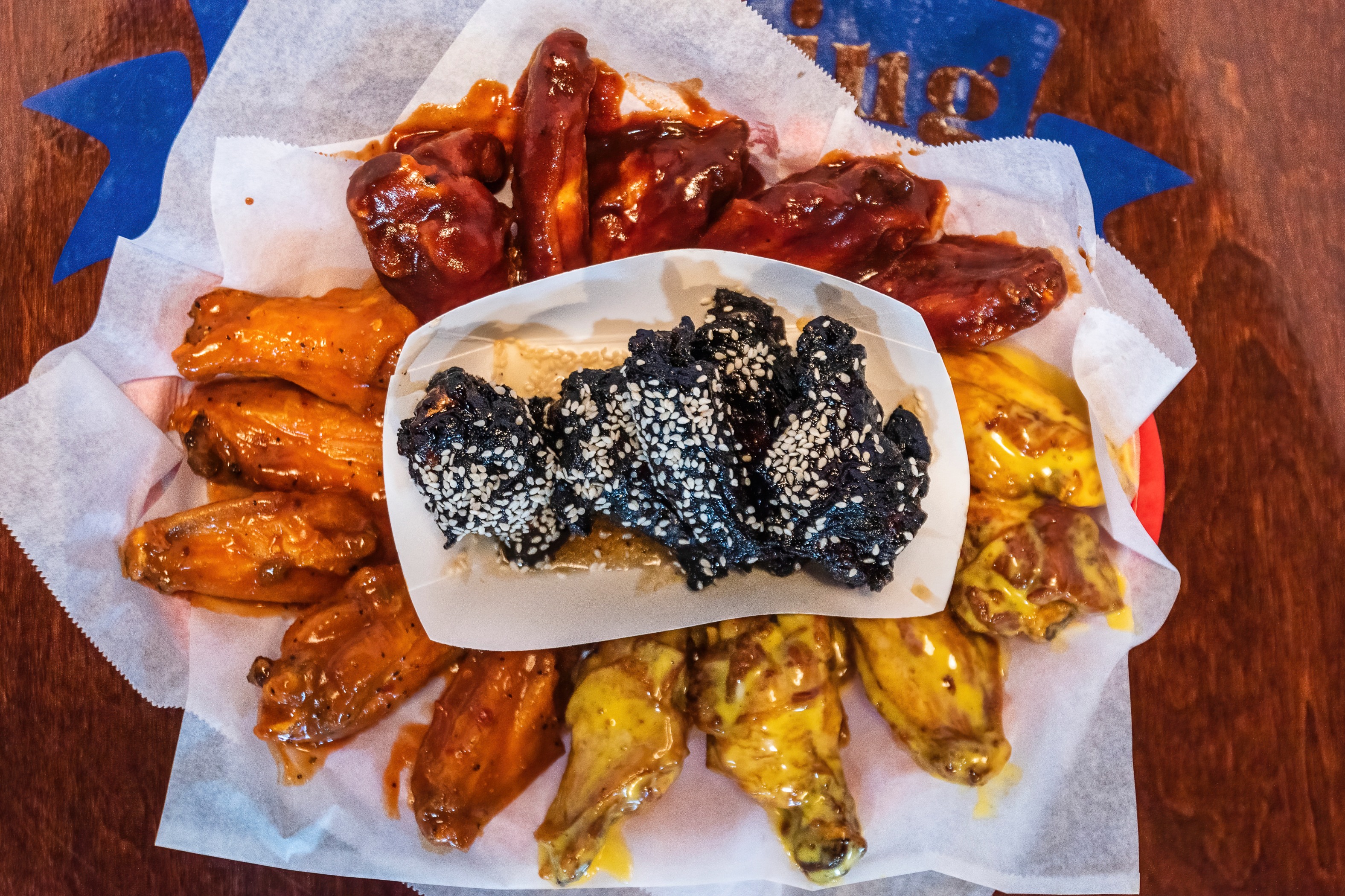 Order The King Sampler Platter food online from Wing King Cafe store, Fort Mill on bringmethat.com