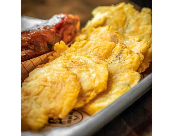Order Fried Plantains (Tostones) food online from Lechon Latin BBQ Joint store, Raleigh on bringmethat.com