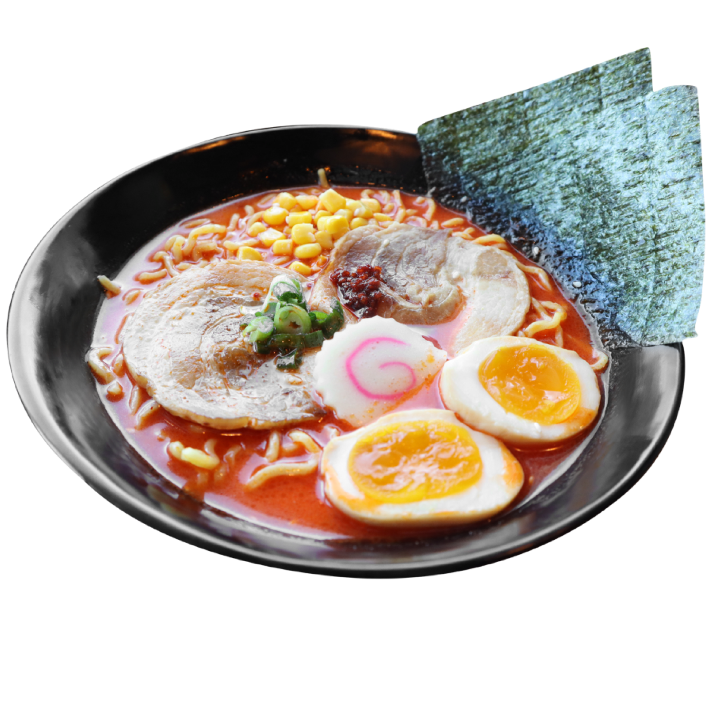 Order 65. Spicy Tonkotsu Ramen 香辣豬骨拉麵 food online from Ten Ren Tea Time store, Walnut on bringmethat.com