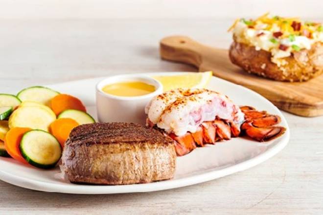 Order Victoria's Filet® Mignon* & Lobster food online from Outback Steakhouse store, Milpitas on bringmethat.com