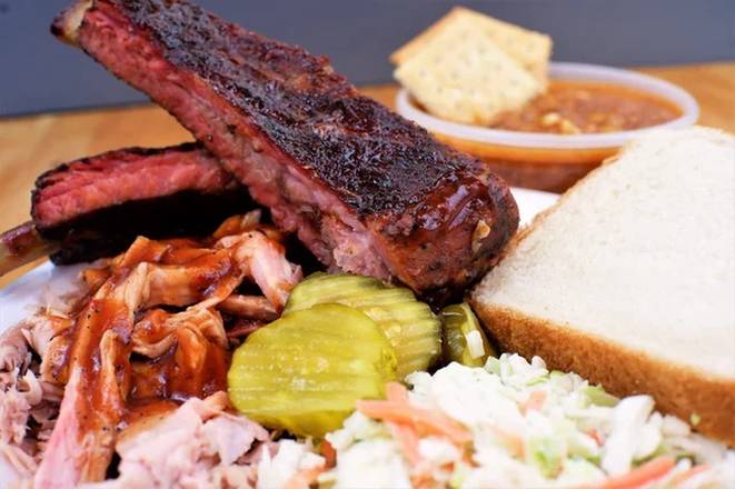 Order Combo Plate - Pork food online from Old Brick Pit Bbq store, Atlanta on bringmethat.com