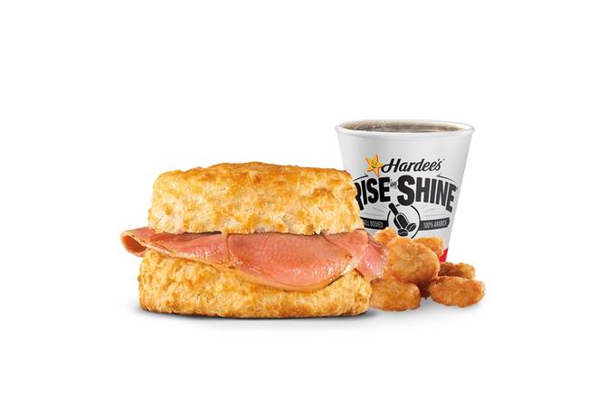Order Country Ham Biscuit Combo food online from Hardee 2948 store, Verona on bringmethat.com