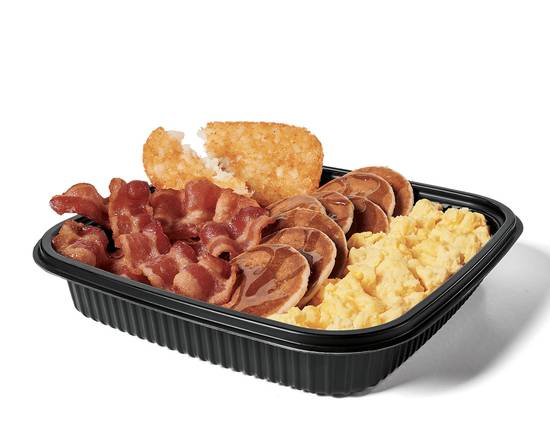 Order Jumbo Breakfast Platter w/ Bacon food online from Jack In The Box store, Pearland on bringmethat.com