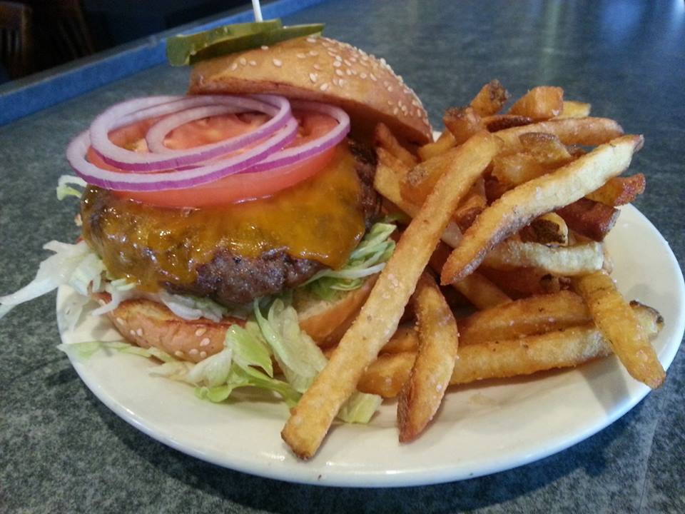 Order Avenue Cheeseburger food online from Output Lounge & Sports Bar store, Chicago on bringmethat.com