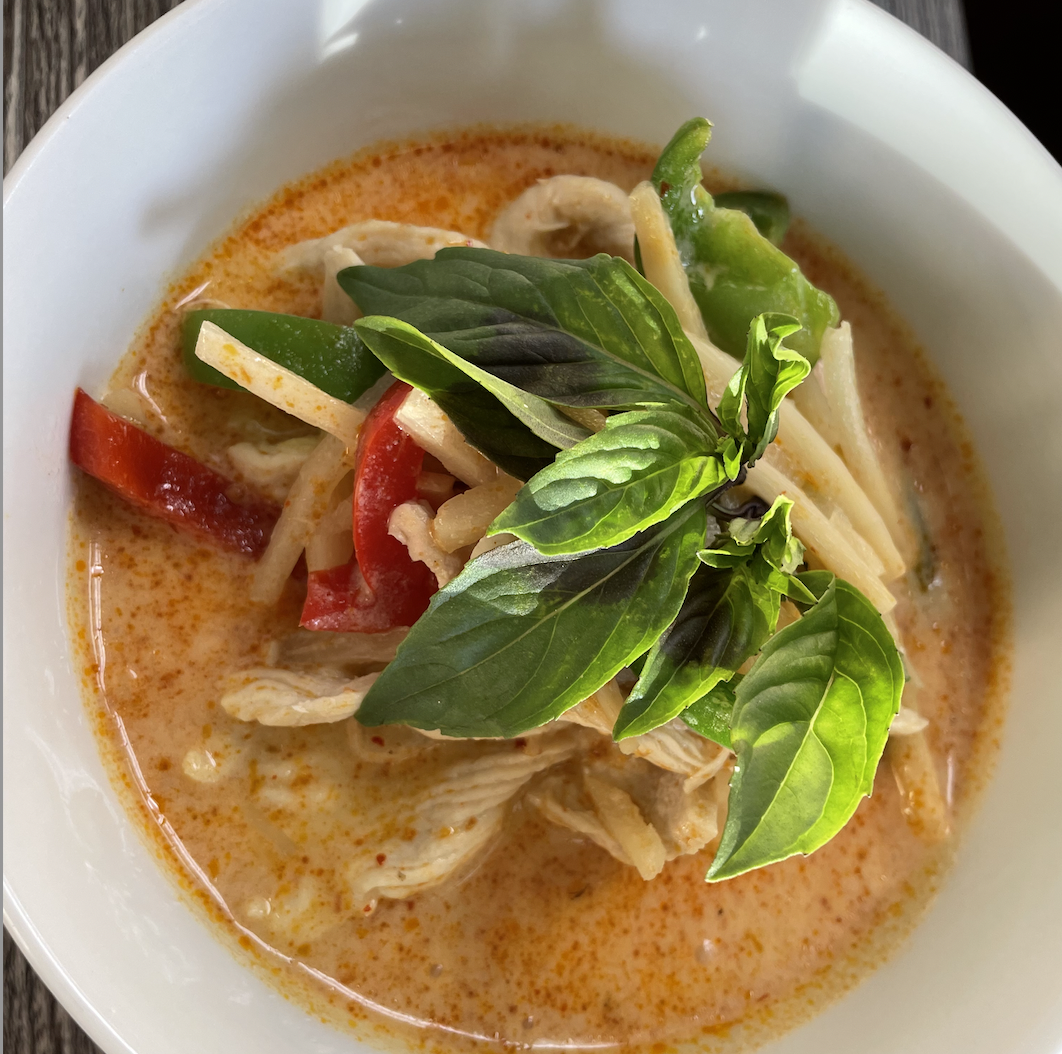 Order Red Curry  food online from Sriracha Thai Restaurant store, Carson on bringmethat.com