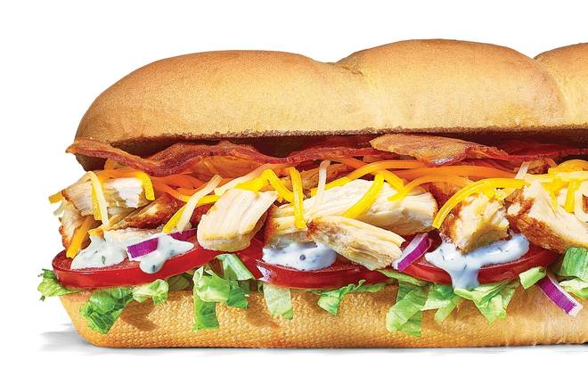Order Chicken & Bacon Ranch Footlong Pro (Double Protein) food online from SUBWAY® store, Kent on bringmethat.com