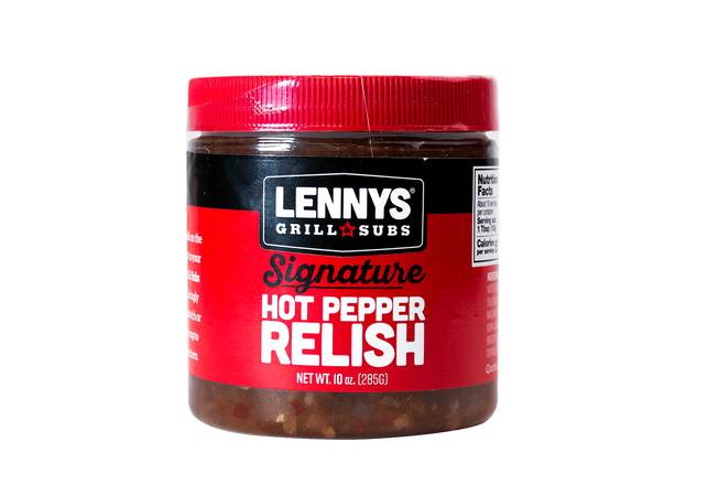 Order Lennys Signature Hot Pepper Relish food online from Lennys Grill & Subs store, Knoxville on bringmethat.com