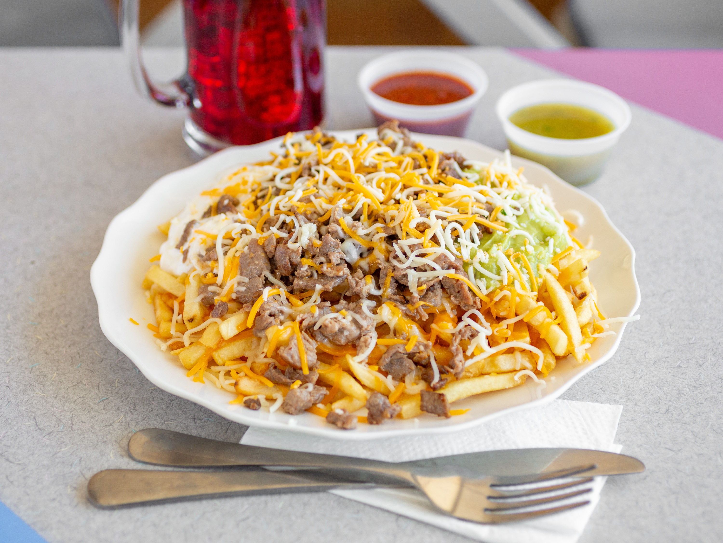 Order Super Fries food online from Alfredo Mexican Food store, los angeles on bringmethat.com