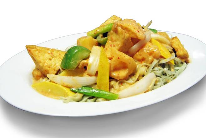 Order Tofu Green Noodle Curry food online from Thai Spice store, Westlake on bringmethat.com