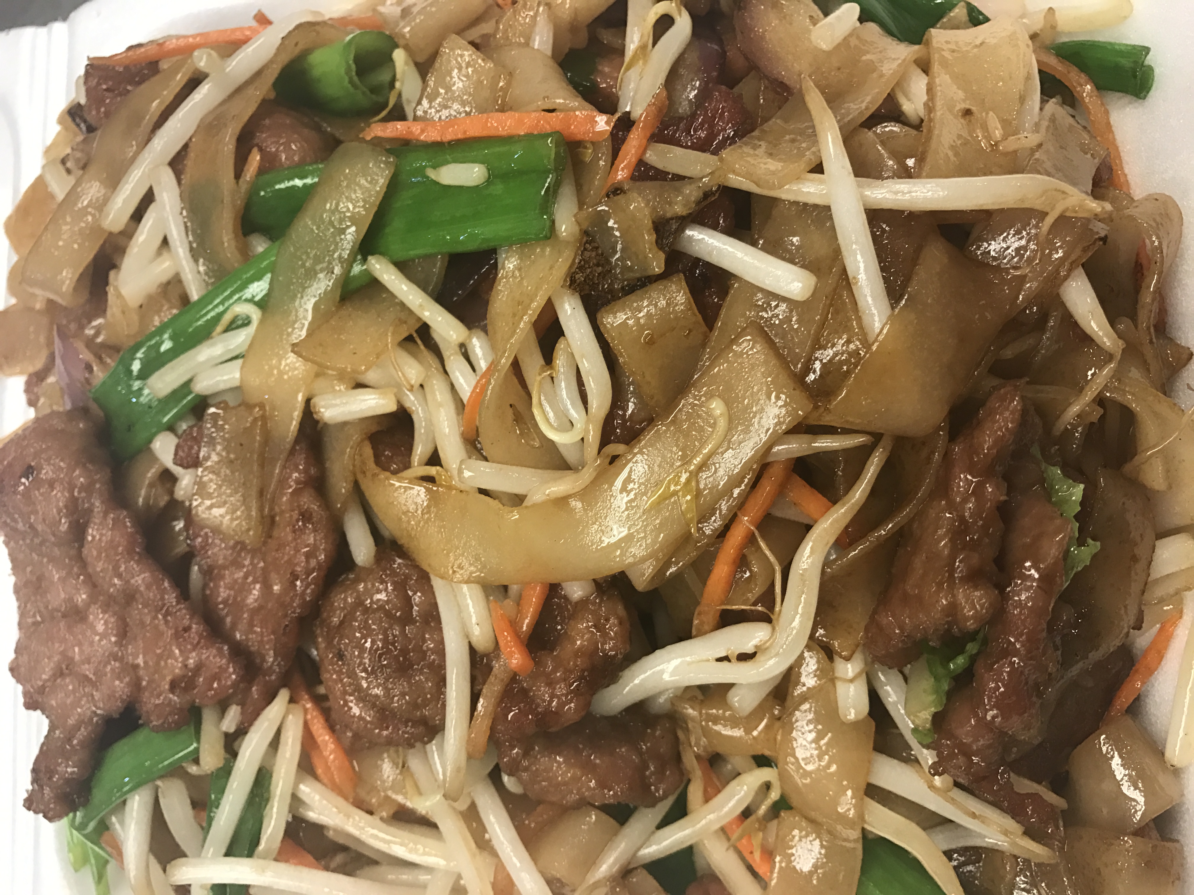 Order Chow Fun Noodles food online from Golden Phoenix Chinese Cuisine store, North Las Vegas on bringmethat.com