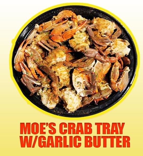 Order Mo's Garlic Butter Blue Crab Tray food online from Moruss Seafood And Crab store, Washington on bringmethat.com