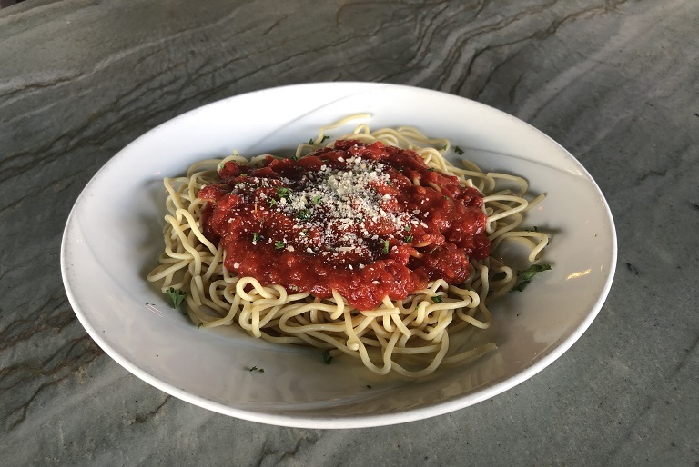 Order Spaghetti with Marinara Sauce food online from Leucadia Pizzeria store, Encinitas on bringmethat.com