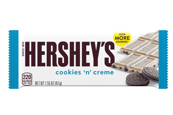Order Hershey's -King Size /Cookies n' Cream food online from Abc Discount Store store, San Diego on bringmethat.com