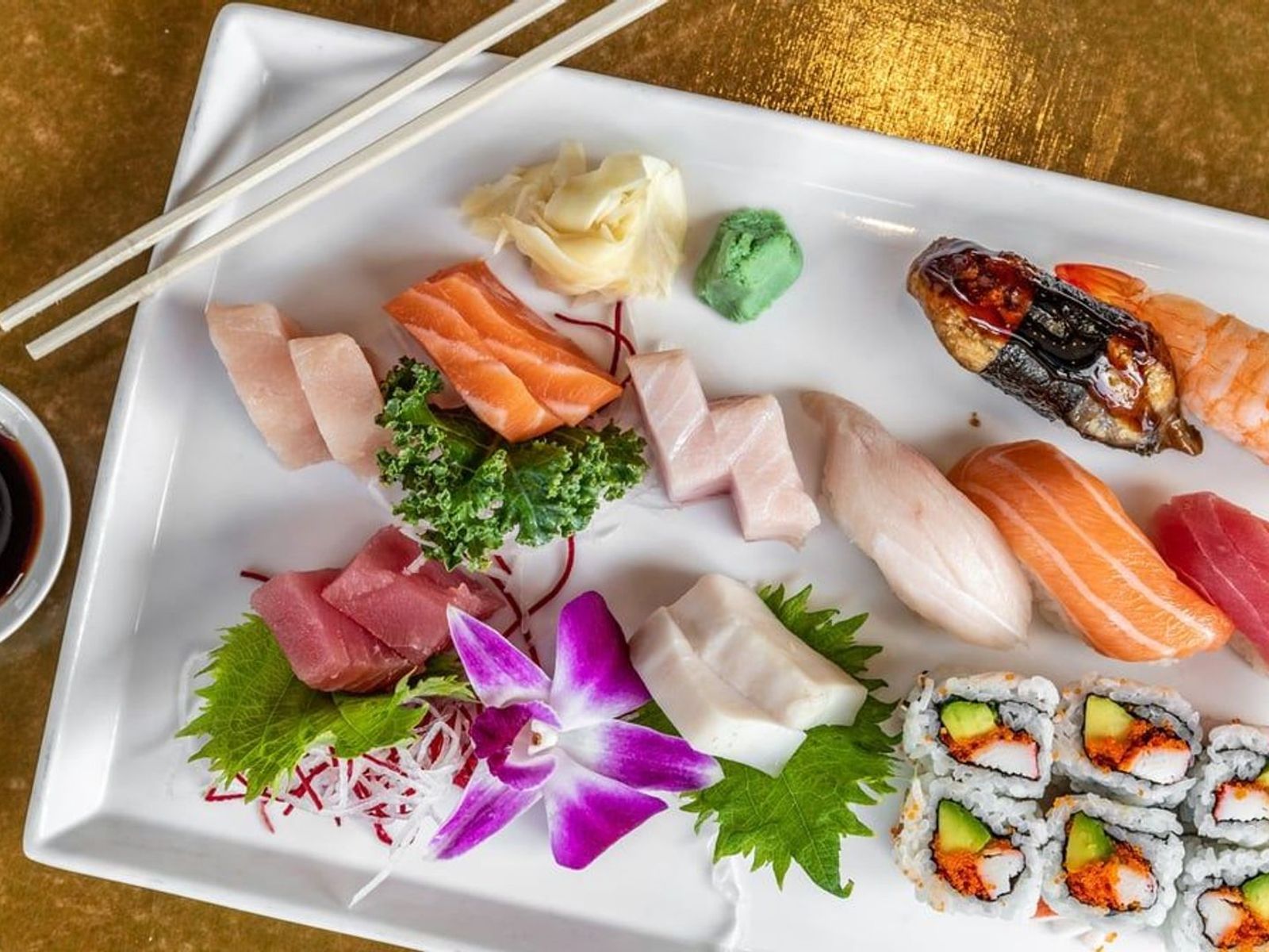 Order Sushi & Sashimi Dinner food online from Sushi Aoi store, Washington on bringmethat.com