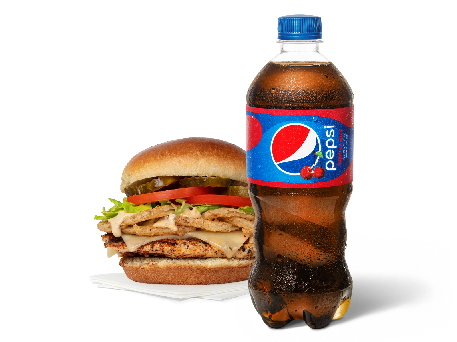 Order Louisiana-Style Chicken Sandwich & Pepsi Cherry food online from Pep Place store, Yuma on bringmethat.com