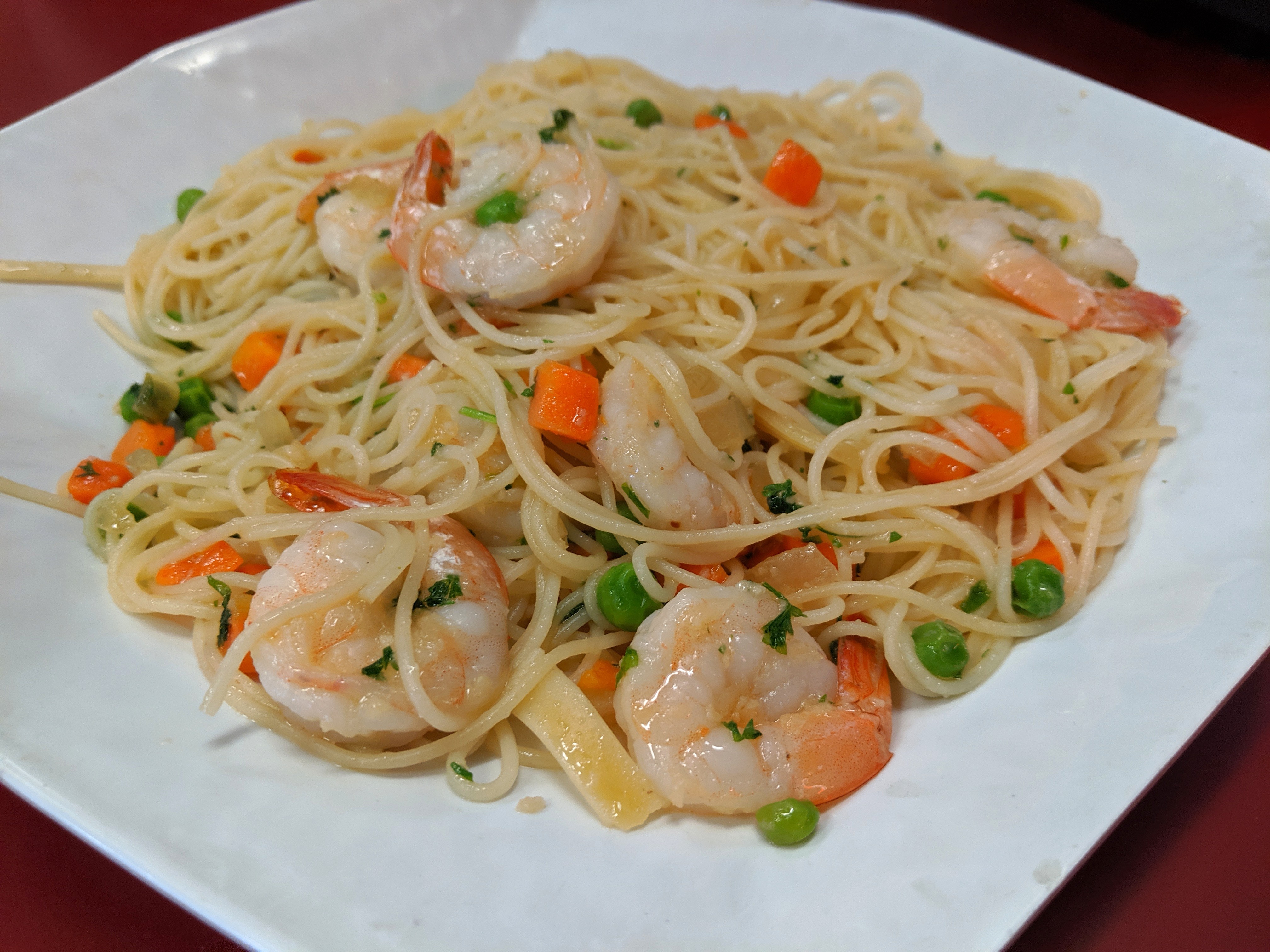Order Angel Hair Scampi food online from Deli News Pizza store, Long Beach on bringmethat.com